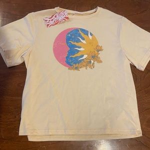 sun and moon graphic T